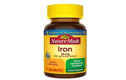 Viên Sắt Nature Made Iron 65mG Chính Hãng Của Mỹ