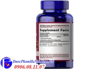 Viên Uống Lựu Đỏ Puritan's Pride Pomegranate Extract 250Mg Của Mỹ